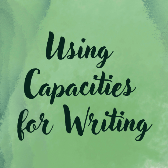 Using Capacities to plan my&nbsp;writing